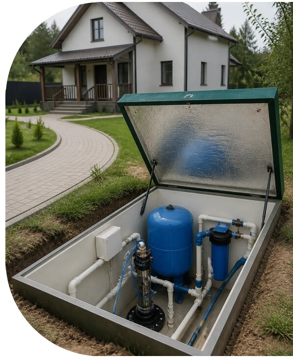 Автономное водоснабжение дома в Юбилейном от 154545 р. | АПаруса-Юбл
